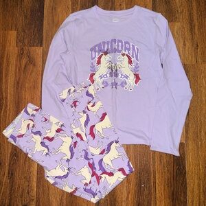 Wonder Nation Purple Unicorn Pajama Set